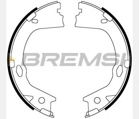 Комплект тормозных колодок BREMSI GF0899