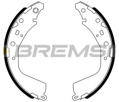 Комплект тормозных колодок BREMSI GF0975