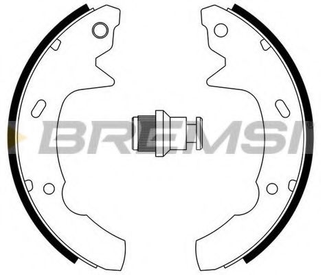 Комплект тормозных колодок BREMSI GF4599
