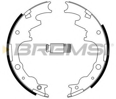Комплект тормозных колодок BREMSI GF4704