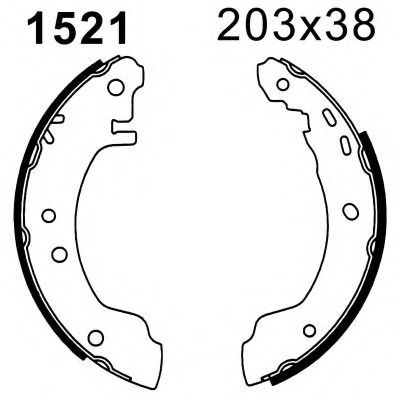 Комплект тормозных колодок BSF 01521