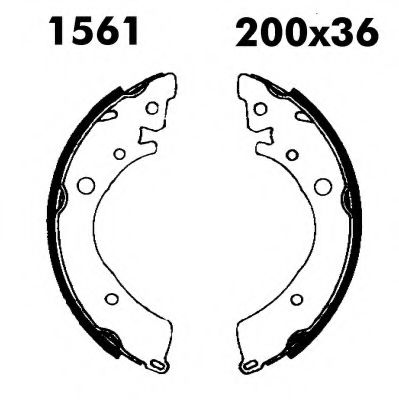 Комплект тормозных колодок BSF 01561