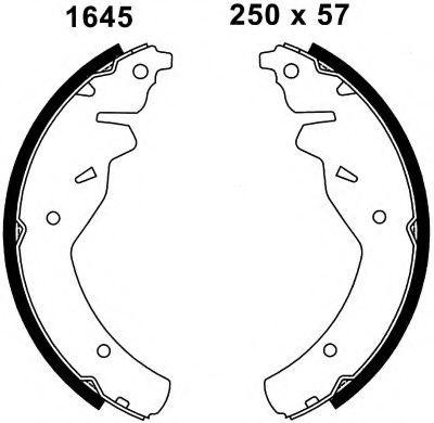 Комплект тормозных колодок BSF 1645