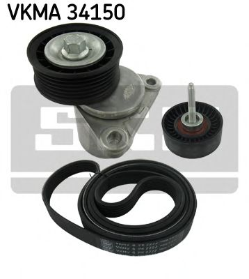 Поликлиновой ременный комплект SKF VKMA 34150