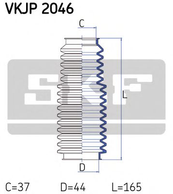 Комплект пылника, рулевое управление SKF VKJP 2046