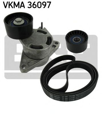 Поликлиновой ременный комплект SKF VKMA 36097