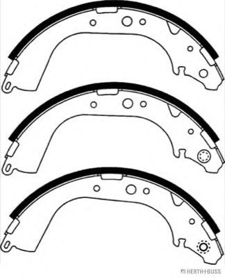 Комплект тормозных колодок HERTH+BUSS JAKOPARTS J3502039