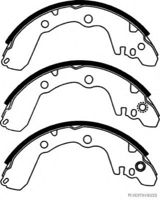 Комплект тормозных колодок HERTH+BUSS JAKOPARTS J3505030