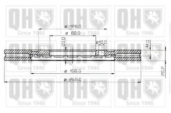 Тормозной диск BRAKE PARTS INC. 86013