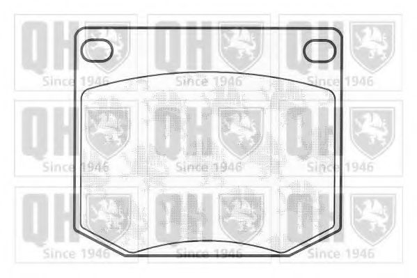 Комплект тормозных колодок, дисковый тормоз QUINTON HAZELL BP109