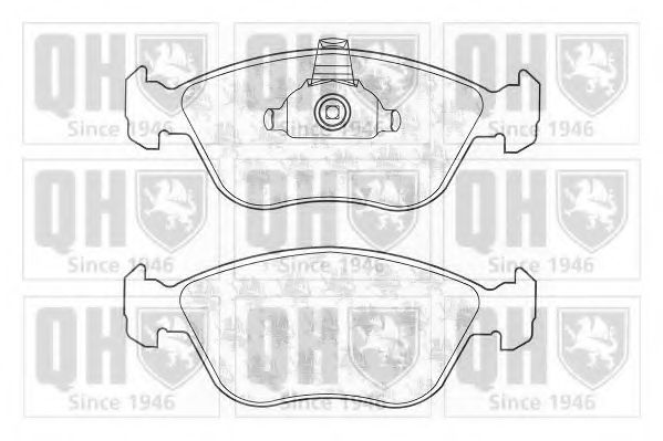 Комплект тормозных колодок, дисковый тормоз QUINTON HAZELL BP1203