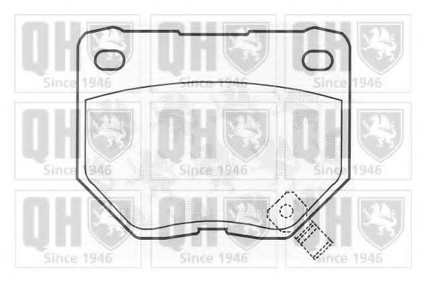 Комплект тормозных колодок, дисковый тормоз QUINTON HAZELL BP894