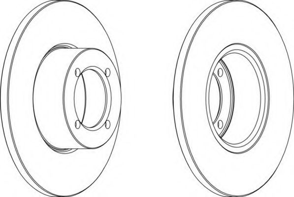 Тормозной диск FERODO DDF054-1