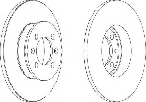 Тормозной диск FERODO DDF1373-1
