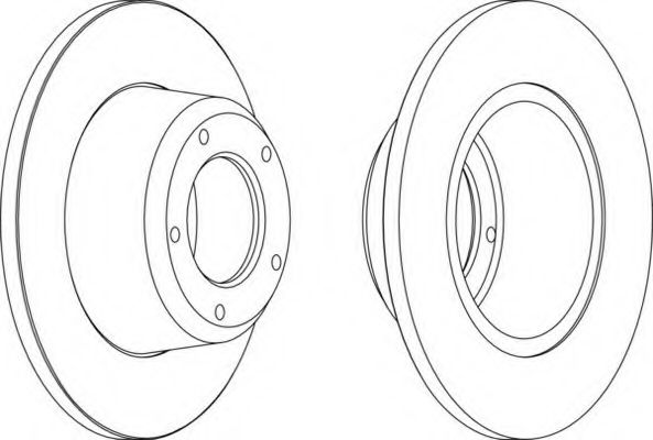 Тормозной диск FERODO DDF246-1