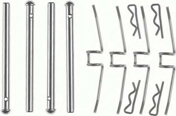 Комплектующие, колодки дискового тормоза FERODO FBA401