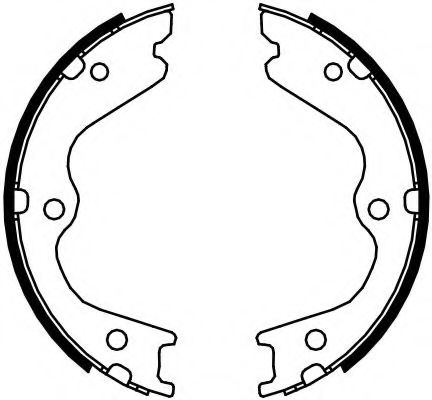 Комплект тормозных колодок, стояночная тормозная система FERODO FSB4107
