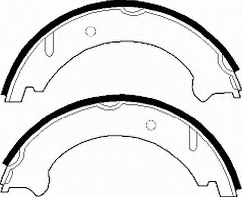 Комплект тормозных колодок, стояночная тормозная система FERODO FSB522
