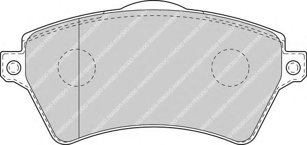 Комплект тормозных колодок, дисковый тормоз FERODO FDB1473