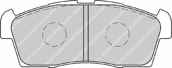 Комплект тормозных колодок, дисковый тормоз FERODO FDB1812