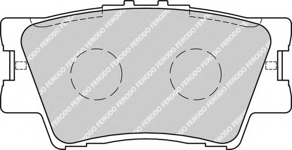 Комплект тормозных колодок, дисковый тормоз FERODO FDB1892