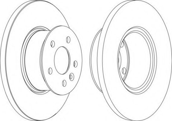 Тормозной диск FERODO DDF424