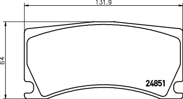 Комплект тормозных колодок, дисковый тормоз MINTEX MDB2980