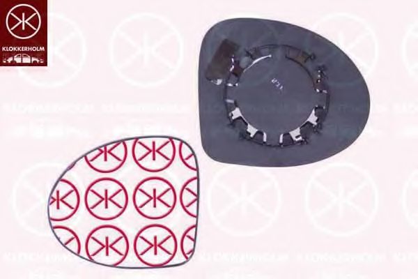 Зеркальное стекло, наружное зеркало KLOKKERHOLM 60061061