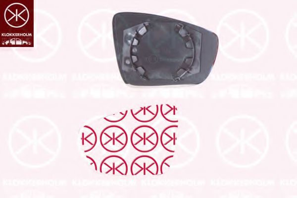 Зеркальное стекло, наружное зеркало KLOKKERHOLM 95071061