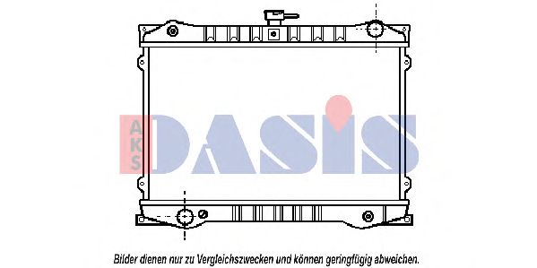 Радиатор, охлаждение двигателя AKS DASIS 070990N