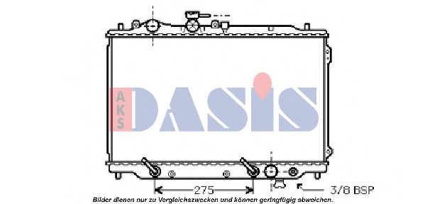 Радиатор, охлаждение двигателя AKS DASIS 110110N