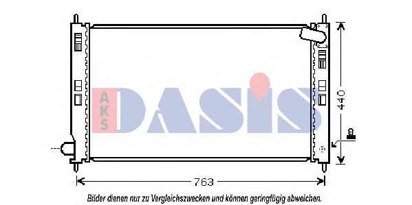 Радиатор, охлаждение двигателя AKS DASIS 140069N