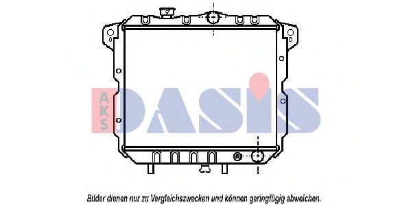 Радиатор, охлаждение двигателя AKS DASIS 140990N