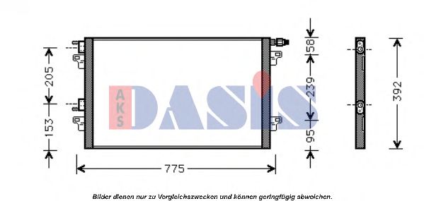 Конденсатор, кондиционер AKS DASIS 182031N