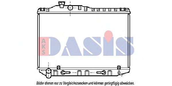 Радиатор, охлаждение двигателя AKS DASIS 210770N