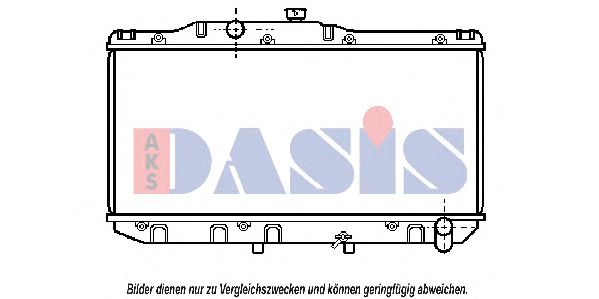 Радиатор, охлаждение двигателя AKS DASIS 210980N