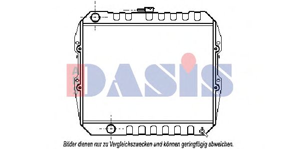 Радиатор, охлаждение двигателя AKS DASIS 213060N