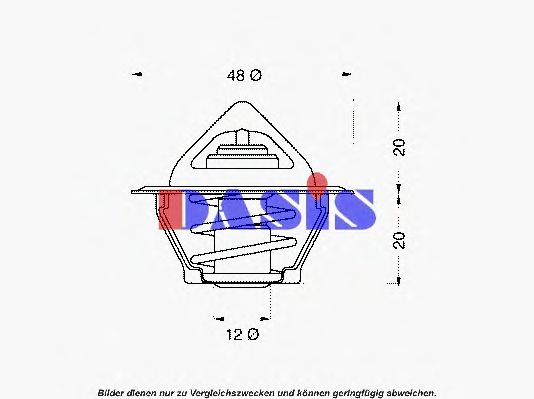Термостат, охлаждающая жидкость AKS DASIS 301783