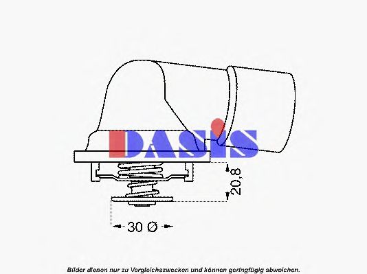 Термостат, охлаждающая жидкость AKS DASIS 1338078