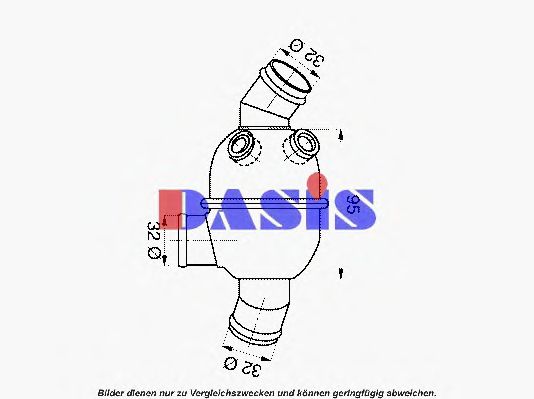 Термостат, охлаждающая жидкость AKS DASIS 751955N