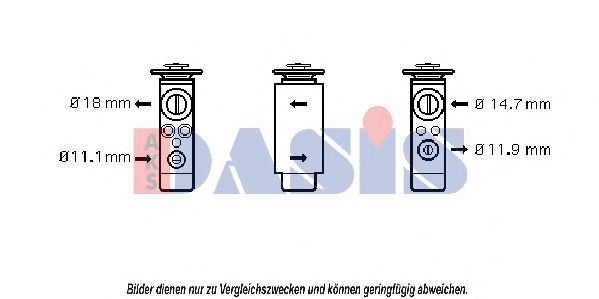 Расширительный клапан, кондиционер AKS DASIS 840005N