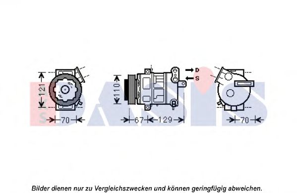 Компрессор, кондиционер AKS DASIS 851976N