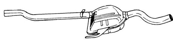 Средний глушитель выхлопных газов AKS DASIS SG12455