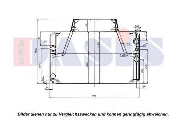 Радиатор, охлаждение двигателя AKS DASIS 440692N