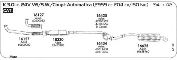 Система выпуска ОГ AKS DASIS SGLA108