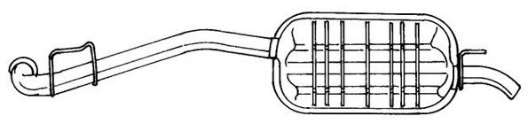 Глушитель выхлопных газов конечный AKS DASIS SG50666