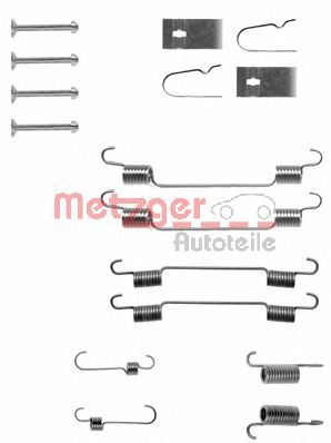 Комплектующие, тормозная колодка METZGER 105-0722