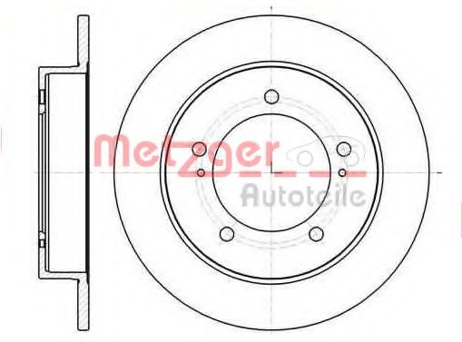 Тормозной диск METZGER 61490.00