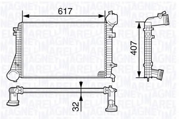 Интеркулер MAGNETI MARELLI 351319202080