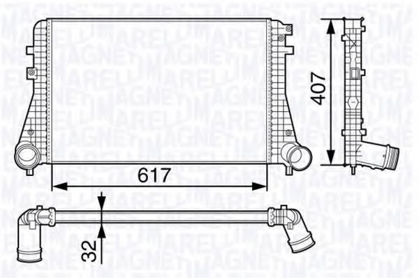 Интеркулер MAGNETI MARELLI 351319202850